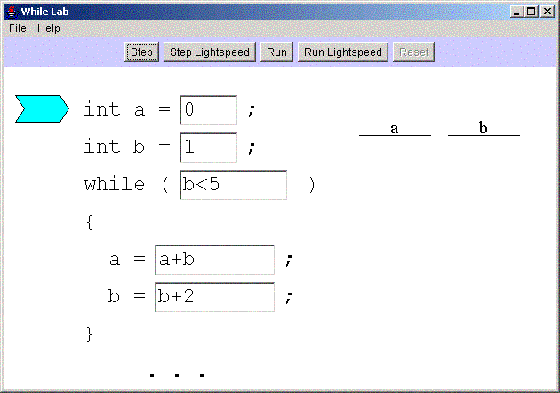 Ground-Up Java: While Lab